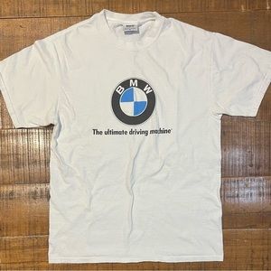 Vintage 90s BMW Lifestyle T-Shirt Size M Cars Racing Motorcycle Logo